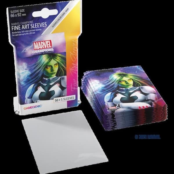 GG - Marvel Champions - Pack med 50 kortskydd Gamora - Standardformat