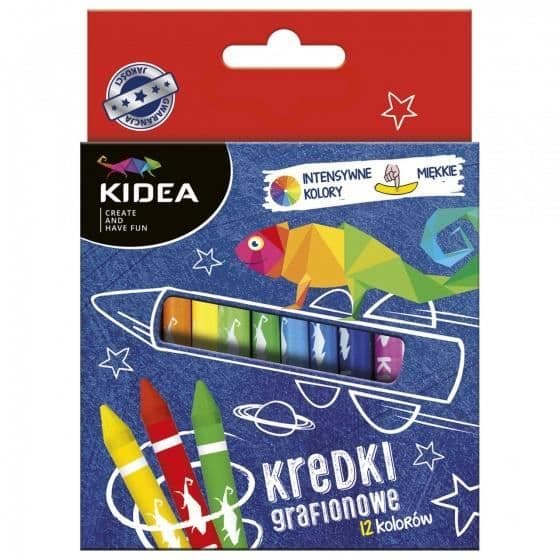 Färgglada vaxkritor - 12-pack för barn (2-10 år) - unisex