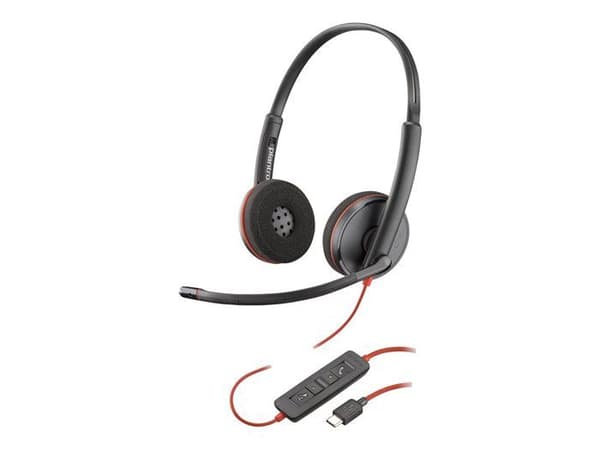 Mikroheadset - HP - Blackwire C3220 - USB-C - Stereo - Svart
