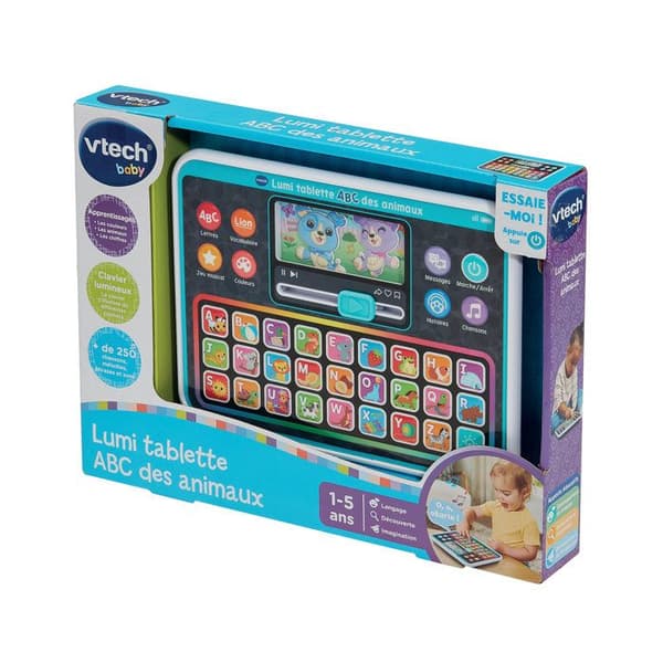 VTECH BABY - LUMI TABLETT ABC DJUR - Flerfärgad