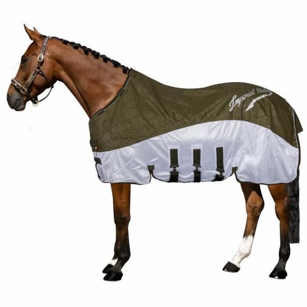Imperial Riding Supertorr hästflugmatta - skogsgrön - 215 cm