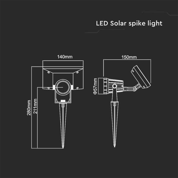 LED-spotlight - V-TAC - TA-6661 - 2W - 4000K - IP65