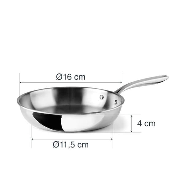 Lacor Trichef stekpanna - silverfärgad - 28 cm