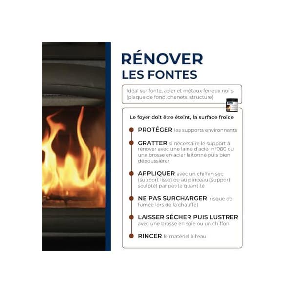 Starwax gjutjärnsrenovator - 200 ml kastrull