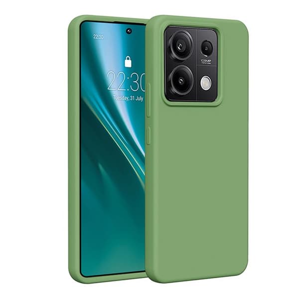 Etteri silikonfodral för Xiaomi Redmi Note 13 Pro 5G ljusgrön