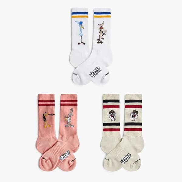 Jimmy Lion Athletic Looney Tunes Strumpor Pack