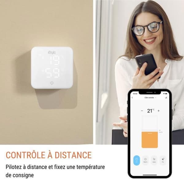Wi-Fi-termostat för värmepumpar och luftkonditioneringar