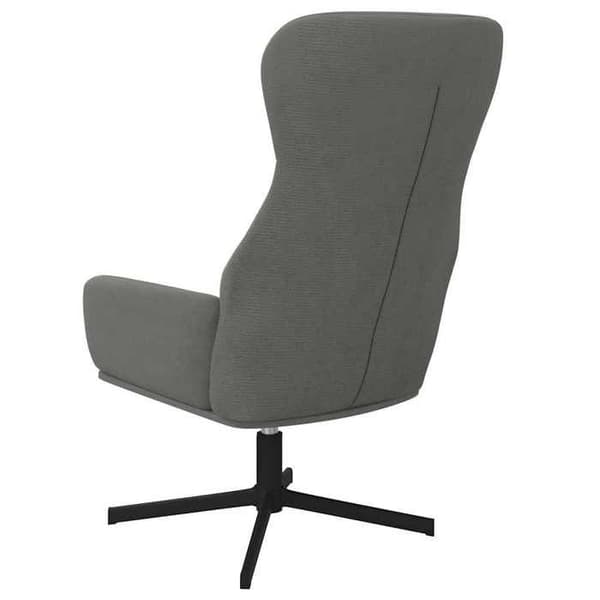 vidaXL Relaxstol Mörkgrå Sammet 341109