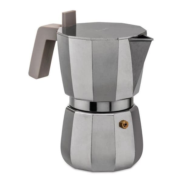 Moka Espresso - Alessi - 6 koppar - Grå - Malet kaffe - Modern design