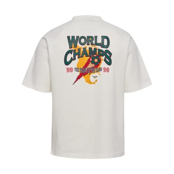 T-shirt Hummel World 26 - vit av vit