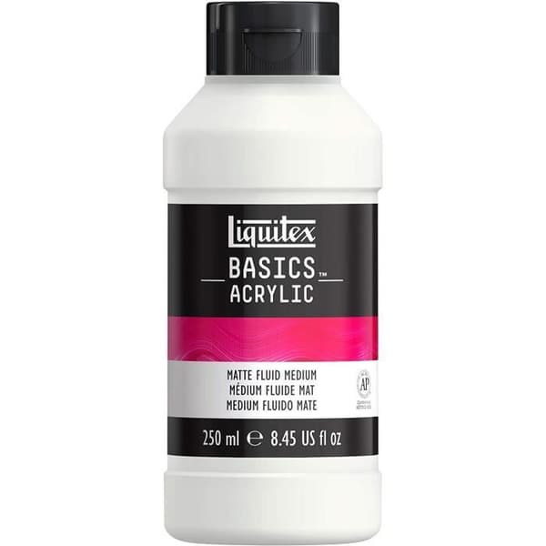 Liquitex Acrylic Additive Basics Medium Matt Fluid 250ml flaska