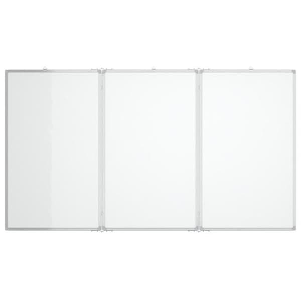 Fällbart magnetiskt whiteboard 150x100x1,7 cm aluminium