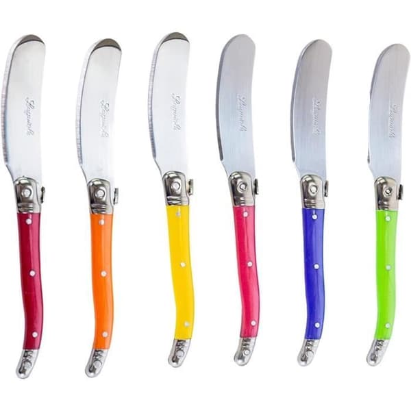 Coffret med 6 smörknivar Laguiole Pradel