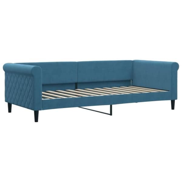 vidaXL Vilosträng blå 90x200 cm sammet 354243