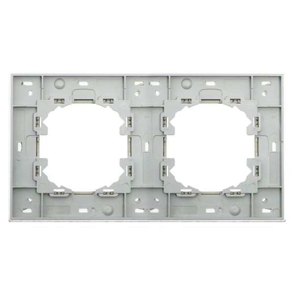 Aluminiumram för 2 moduler - FL Grå - Ledme - FL-49-G