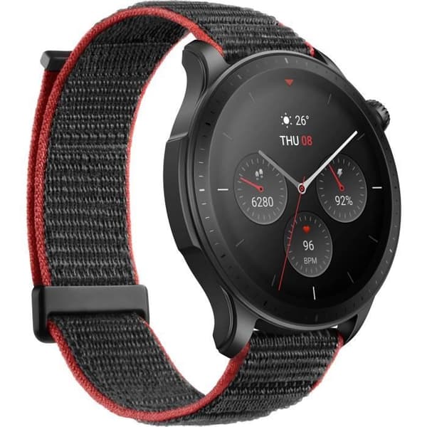 Klocka - AMAZFIT - GTR 4 - RaceTrack Grå - 1,43 tum - Nylonversion