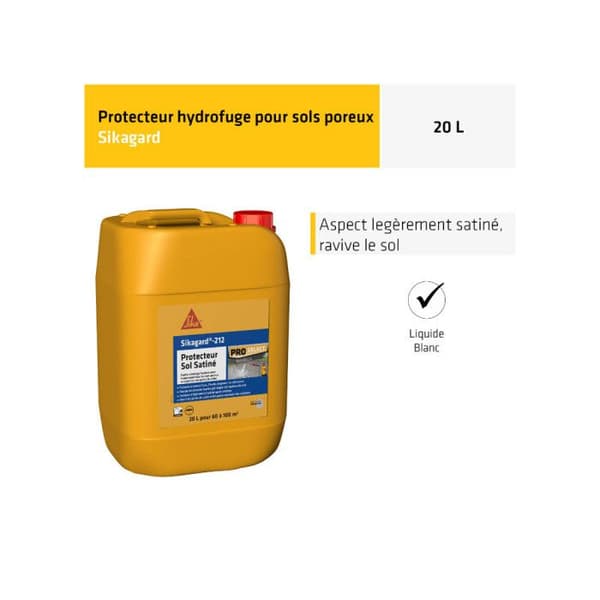 SIKA Vattenavvisande - Sikagard-212 Satine Golvskydd - 20L