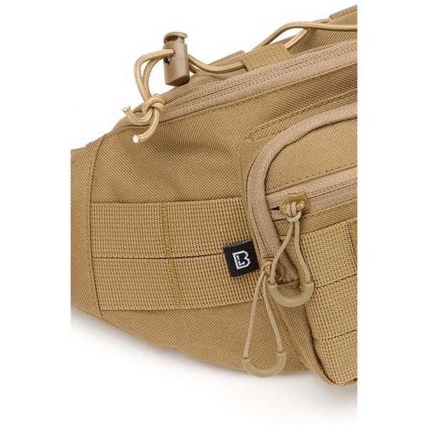 Brandit Molle bananväska - polyester 600D, MOLLE-spännen, justerbart bälte (brun/kamel)