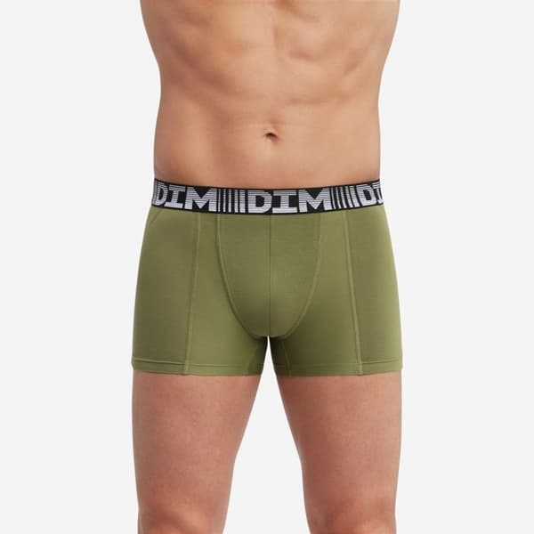Set med 2 andningsbara boxers i bomull och lycra 3D Flex Air