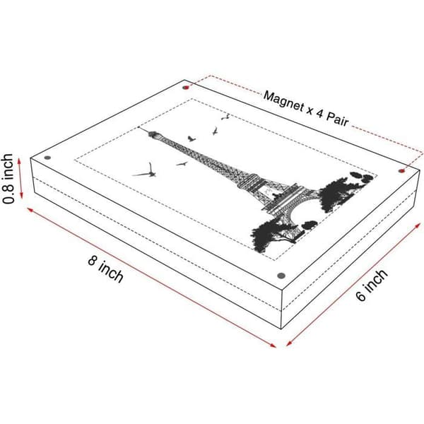 Foto ramar Boxalls 10 x 15 cm - 5-pack - Transparent akryl