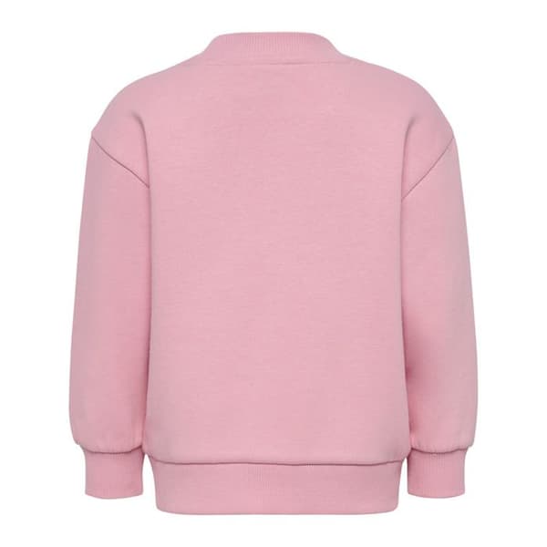 Hummel BEE barn sweatshirt med rund hals - pink nectar