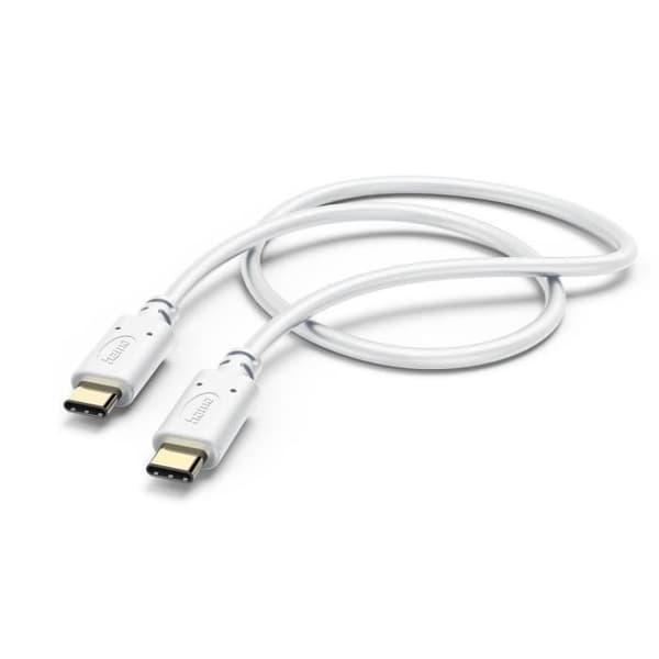 Laddningskabel - USB-C - 1,5 m - Vit - Snabb laddning - Snabb synkronisering