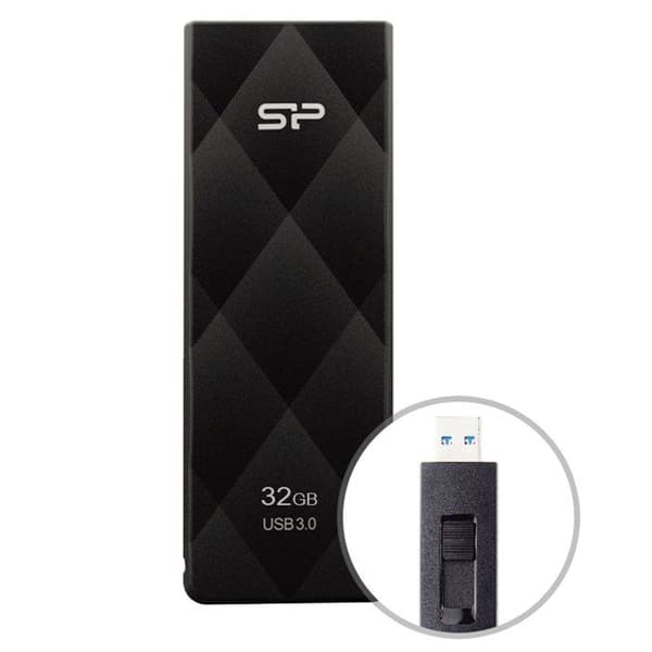 USB 3.0 nyckel B20 - 32 GB - Svart - SILICON POWER