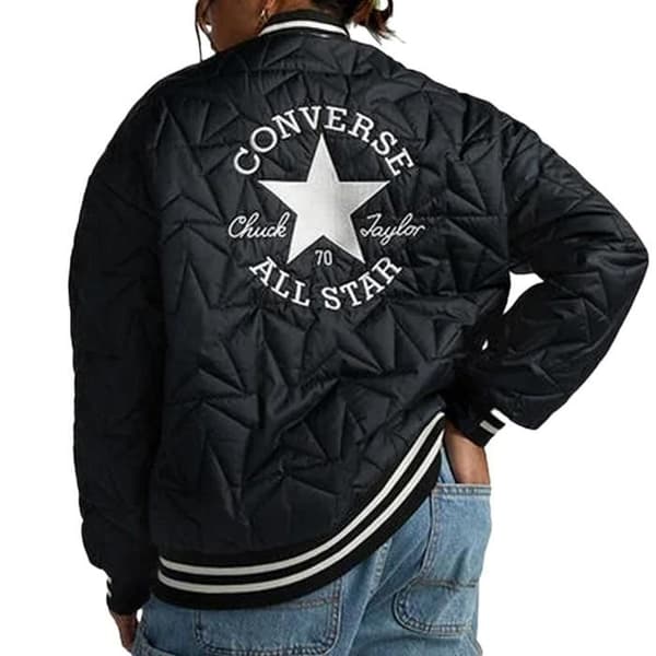 Blouson Noir Dam Converse Vadderad