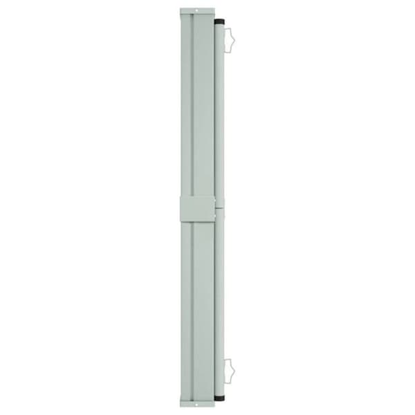 Sidoområde - vidaXL - Utdragbar - 140 cm x 600 cm - Grå - Tyg 100% polyester
