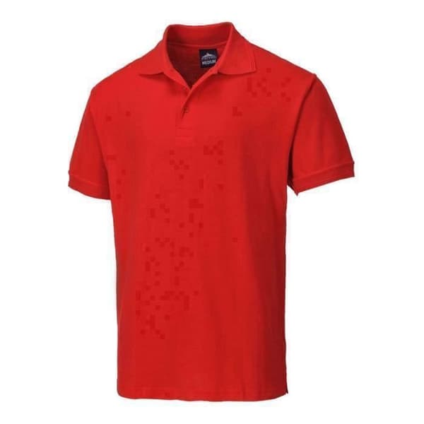 Arbets polo herr Portwest Napoli - Vit