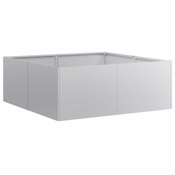 vidaXL Kruka 80x80x30 cm galvaniserat stål 860806