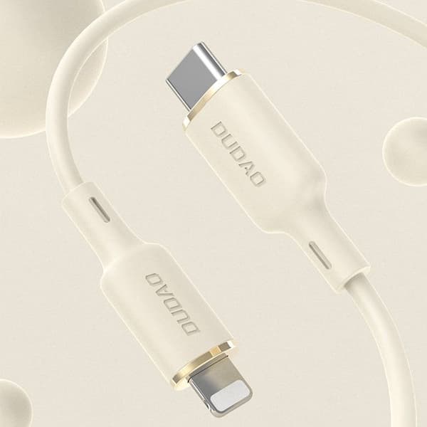 Förstärkt 3-i-1-kabel SR USB-A - USB-C / Lightning / microUSB 66 W 1,2 m beige