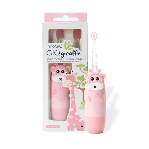 Sonic Elektrisk Tandborste - InnoGIO - GIO-450PINK - Timer - LED-lampor - Rosa
