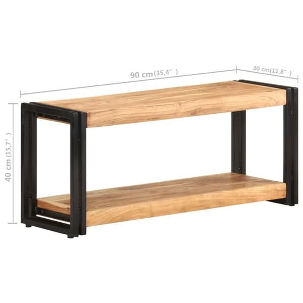vidaXL TV-möbel 90x30x40 cm Solid akaciaträ 321978