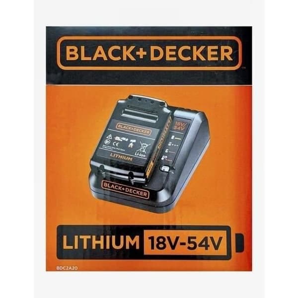 Batterikitt 18V 2 Ah + laddare 2 Ah - BLACK+DECKER - BDC2A20-QW