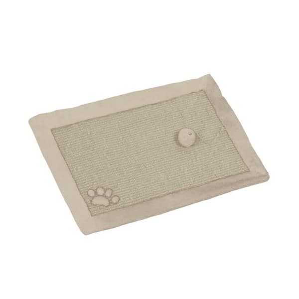 NOBBY Sisal skrapmatta beige/vit för katter 58 x 38cm