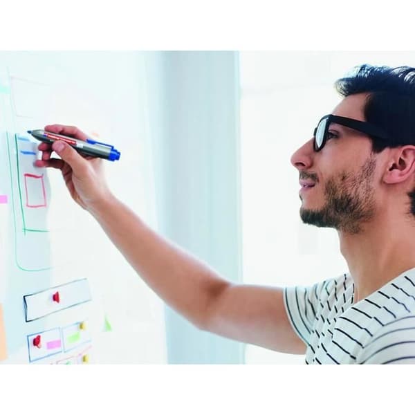 edding Whiteboard-markörer 4 st Multicolour Infällbar
