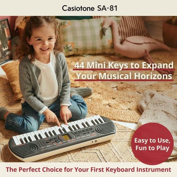 Casio SA-81 Klaviatur med dynamiskt anslag
