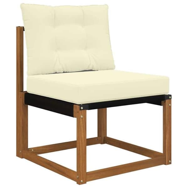 vidaXL Utomhussoffkudde 2 st Kräm Polyester, Modern skumkudde för utomhus 900780