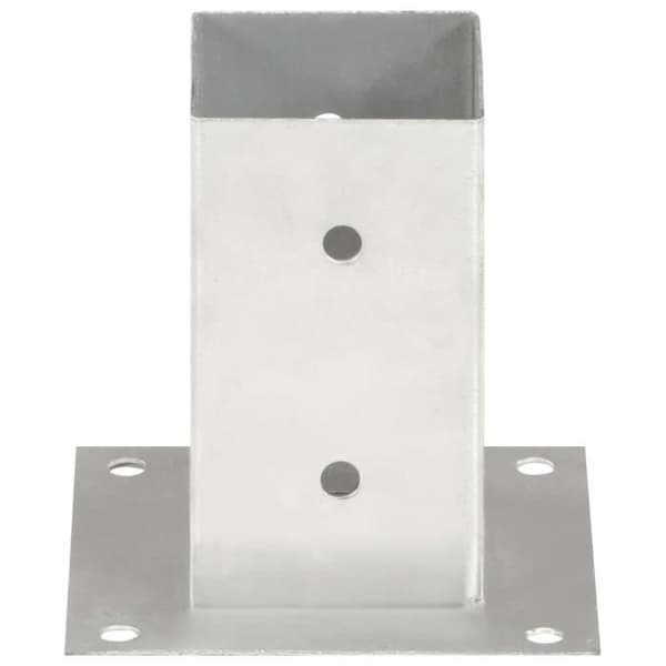 vidaXL Stolpeankare 4 st Galvaniserad Metall 81 mm