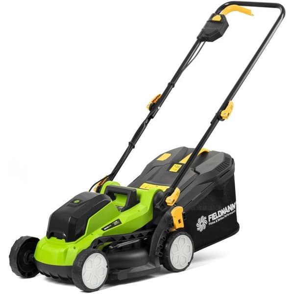 Sladdlös gräsklippare - FIELDMANN - 20V - Klippbredd 33 cm - Maximal klipphöjd 65 mm - Batteri och laddare ingår ej