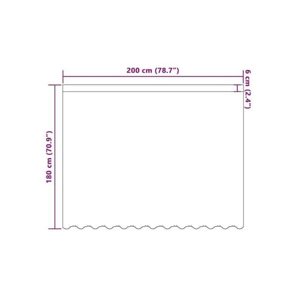 Blommönstrad spetsgardin - vidaXL - 180x200 cm - Vit - Polyester - Ljusfiltrerande - Flexibel installation