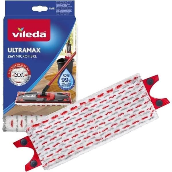 VILEDA UltraMax Power 2 in 1 Refill - Mikrofiber och Polyester