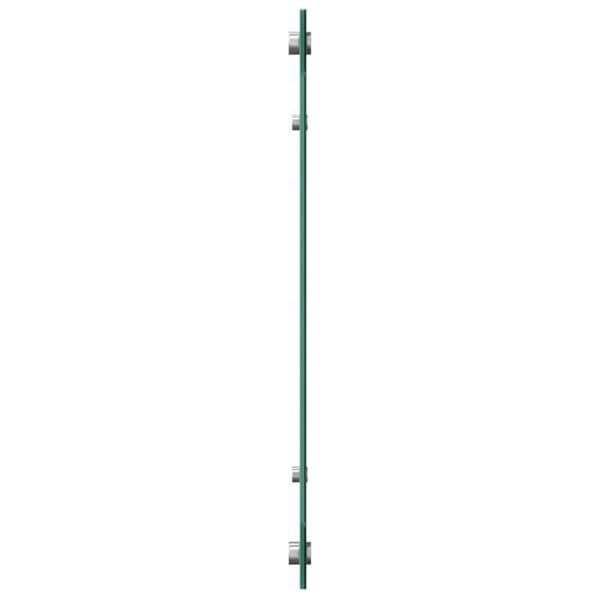 Mörkgrå köksplatta 100x50x0,6 cm i härdat glas