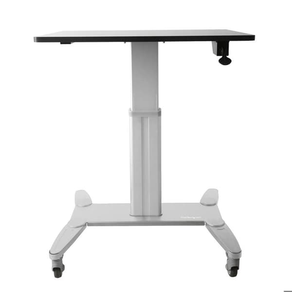StarTech.com Mobile Sit-Stand Workstation Bärbar stativ - tangentbord - mus svart och silver
