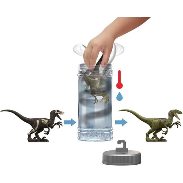 Jurassic World - Sortiment av överraskningsfigurer med dinosaurier