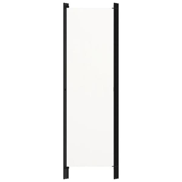 vidaXL 3-Panel Rumsavdelare Krämvit 150x180 cm