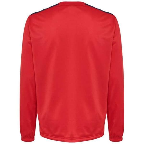 Hummel Röd Sweatshirt - Långärmad - Multisport - Andas