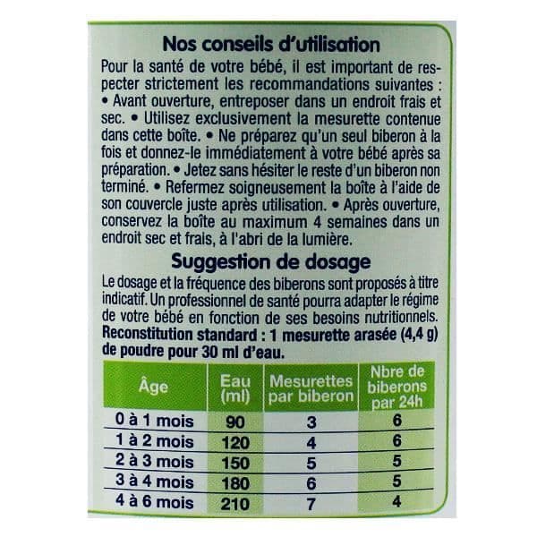 Physiolac Bio Mjölk 1:a Åldern 400g