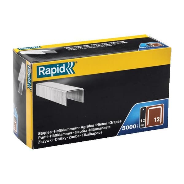 Agrafer n°12 Rapid Agraf Höjd.12mm 5000 agrafer